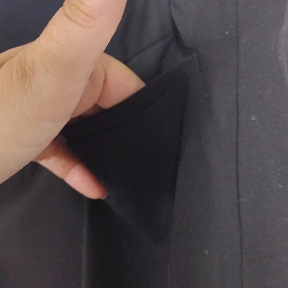 EUC Gap Maternity Modern Boot Black Dress Pants size 6L Stretch - Picture 3 of 14